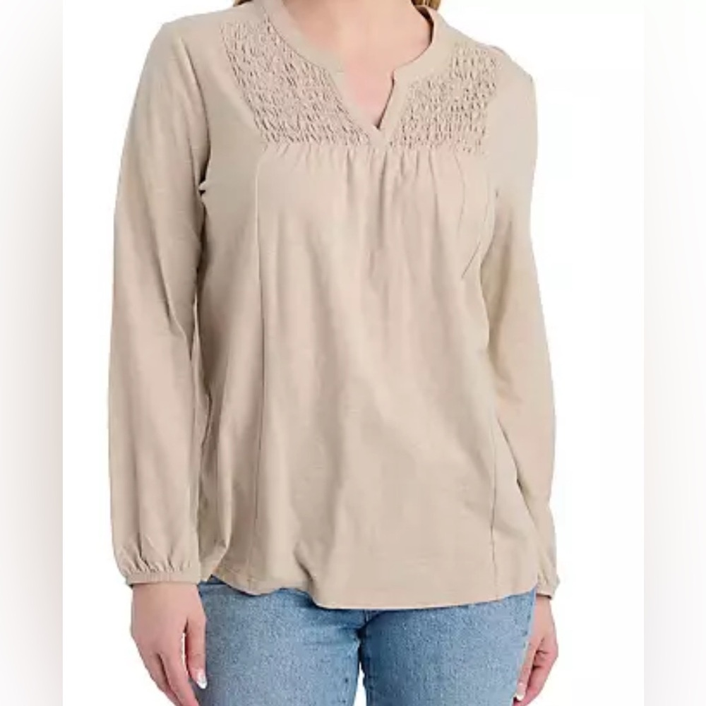 NWT Como Re-Vintage LS Top